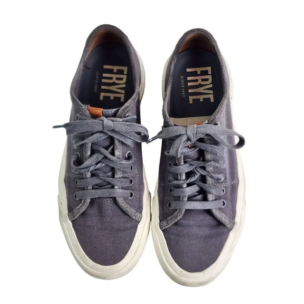 Frye Ludlow Low Mens Size 8 Medium Sneakers in Grey